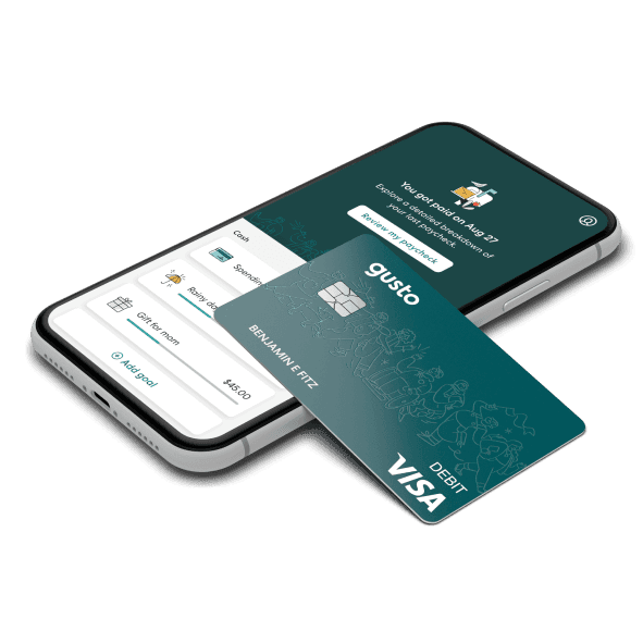 Gusto Wallet on cellphone
