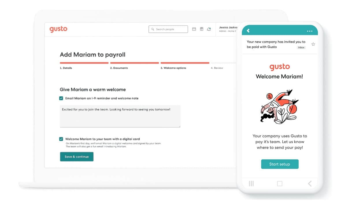Add Miriam to payroll screen
