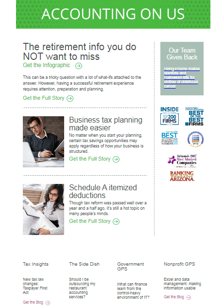 Accounting newsletter Henry+Horne