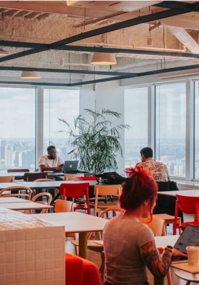 Image of an office coworking space