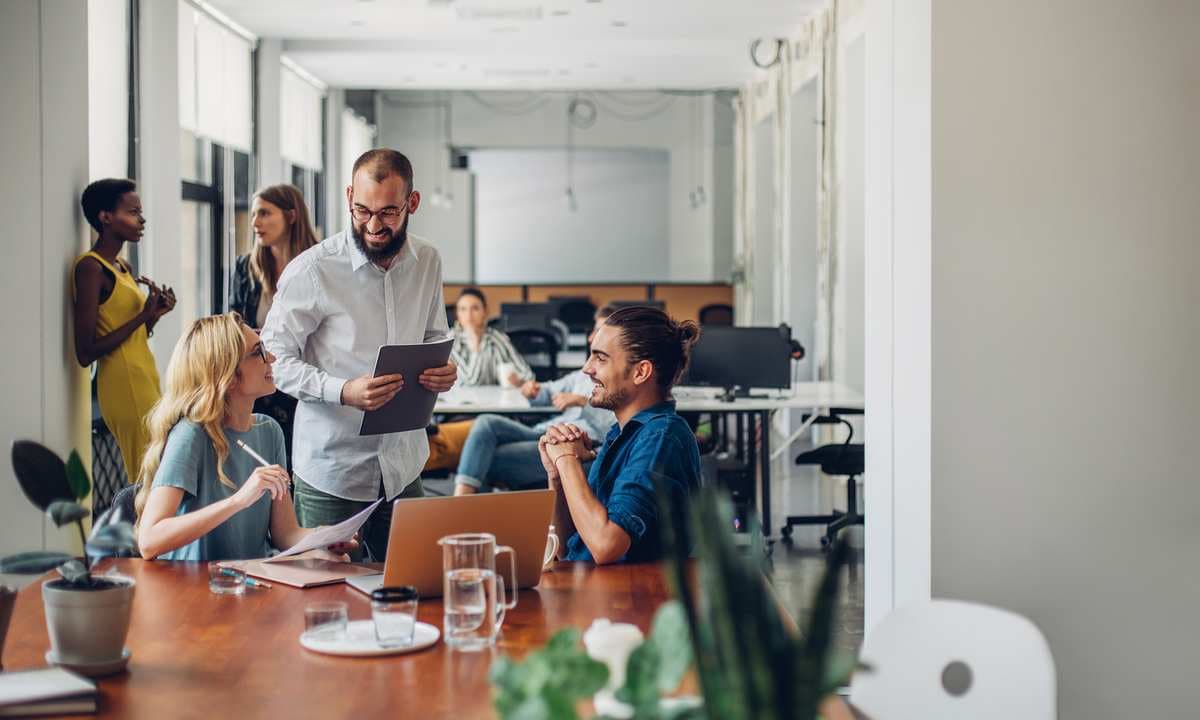 Businesspeople working together in the office