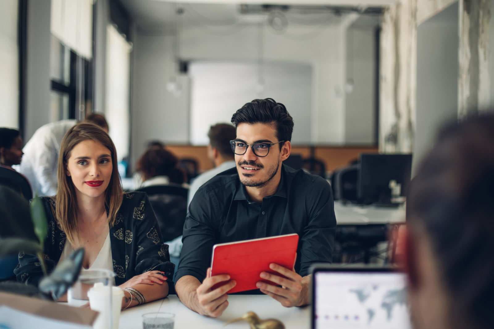 Businesspeople working together in the office