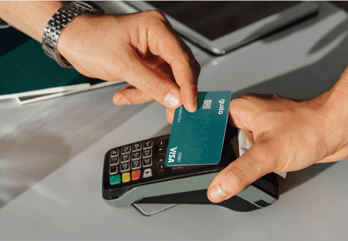 Gusto debit card