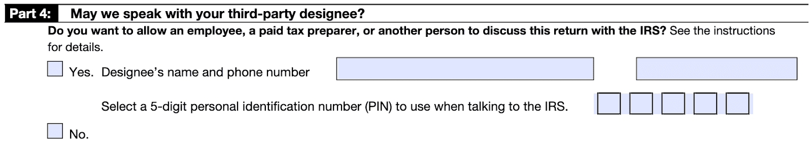 Form 941 instructions, section 4