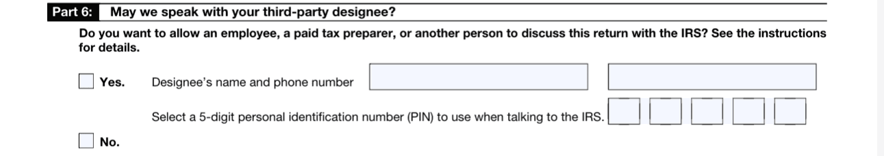 Screenshot of 2025 - Form 940 - Part 6