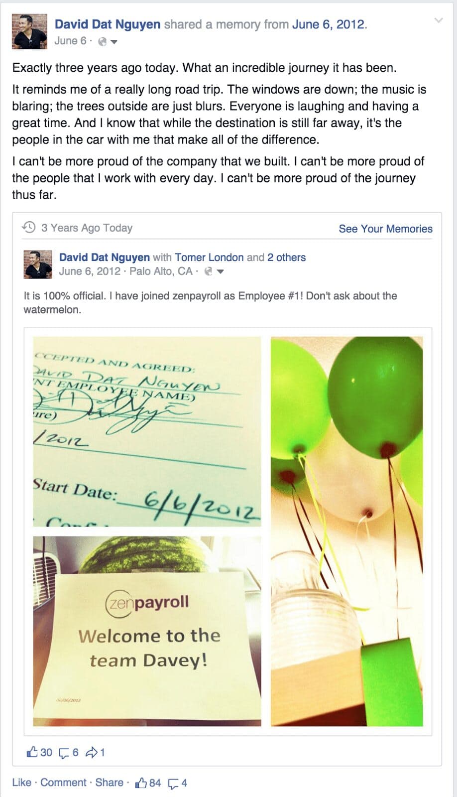 daveyfacebookpost