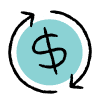 Dollar sign icon