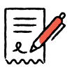 Paper signature icon