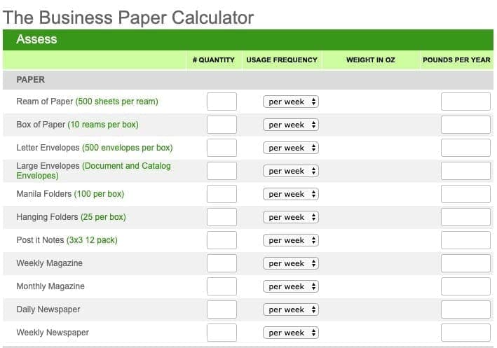 Business Paper Calculator