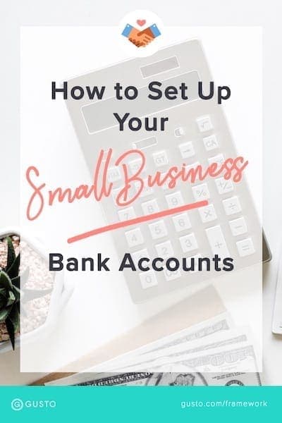 How to Set Up Your Small Business Bank Accounts Pinterest Image