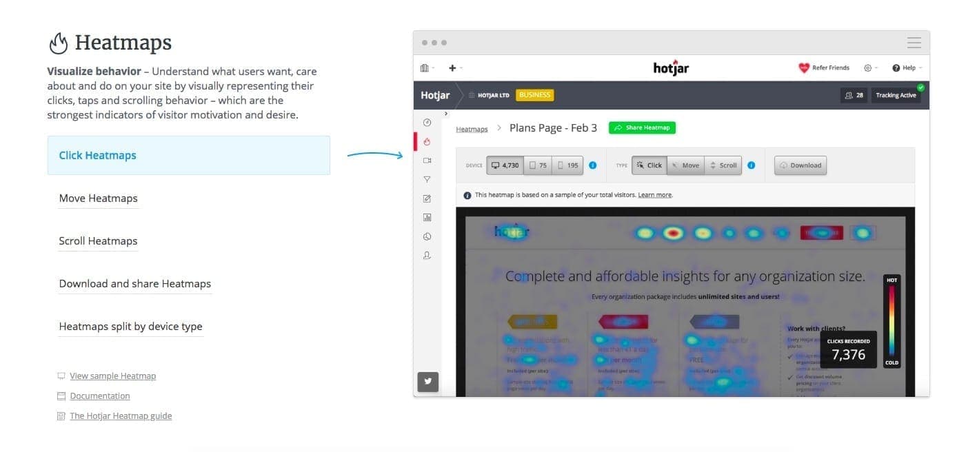 Hotjar Screenshot