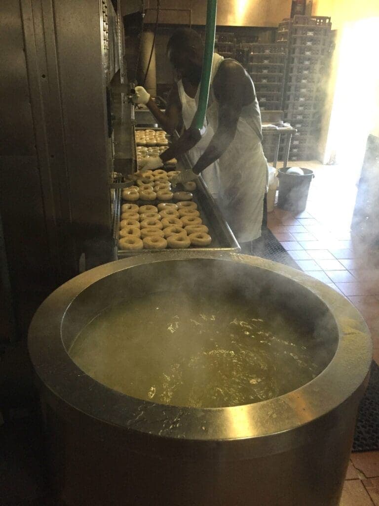 bagel boiler at Bagels Etc