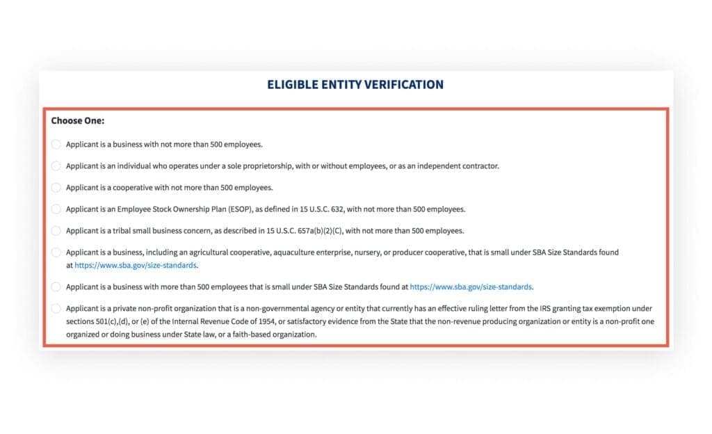 EIDL_ Elibigility Verification