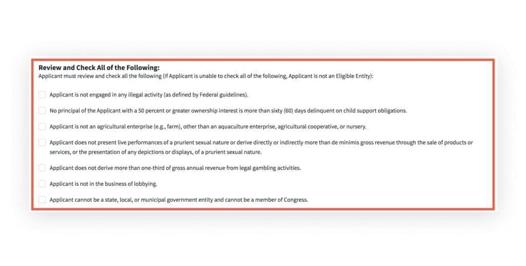 EIDL_ Loan conditions
