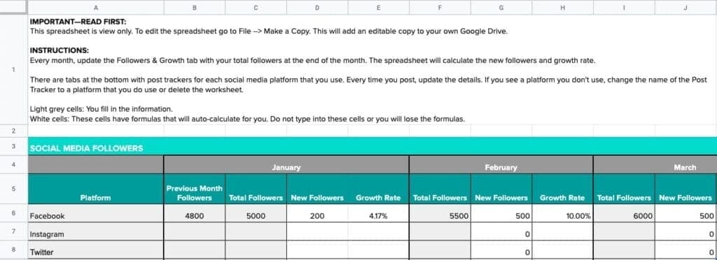Social Media Tracker Screenshot
