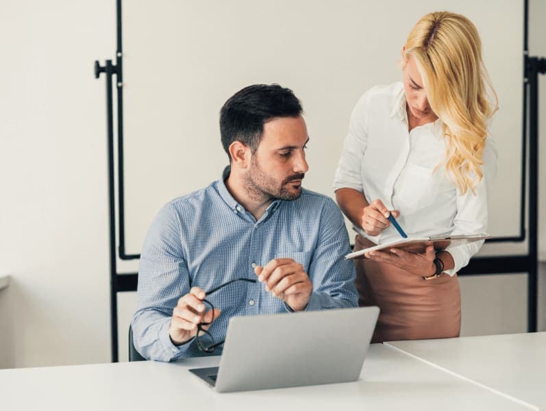 Male and females comparing their leadership profile competencies