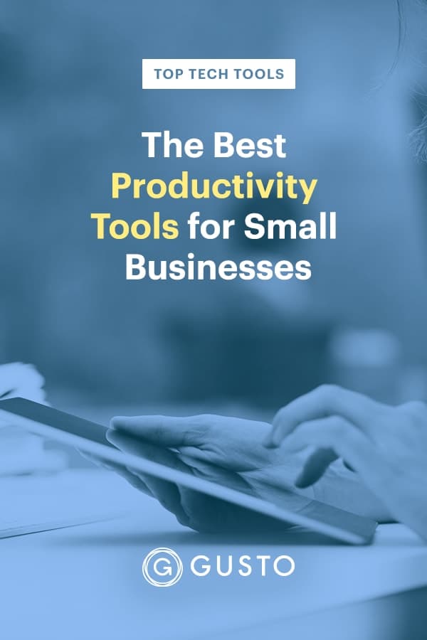 Best Productivity Tools for Small Business Owners Pinterest Image