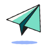 black and white paper airplane